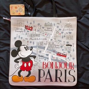 Disney Paris Mickey Tote NWT Bonjour Disne…